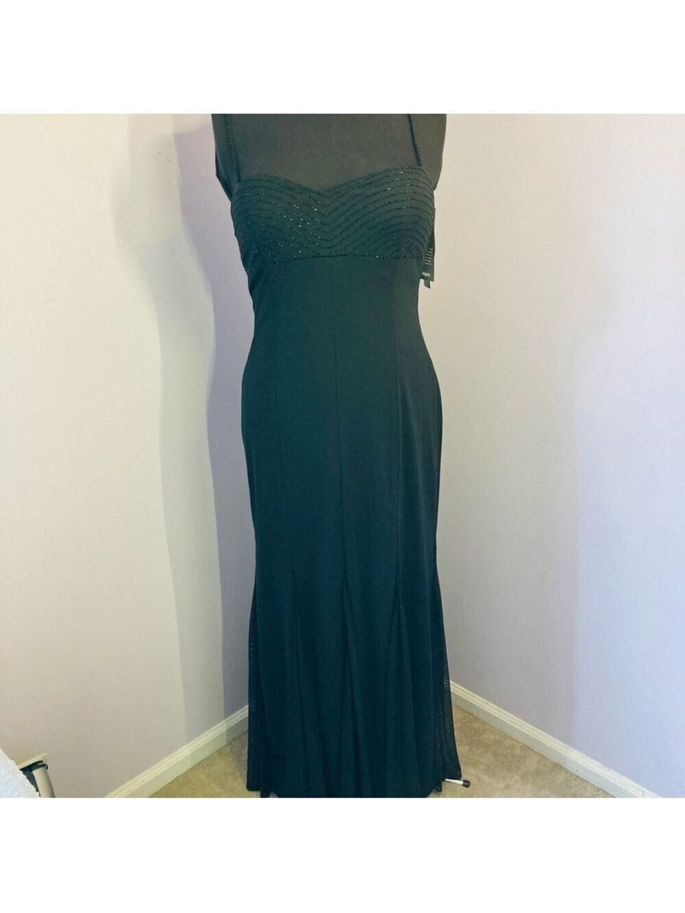 JS Boutique Beaded Gown,  NWT, Size 12